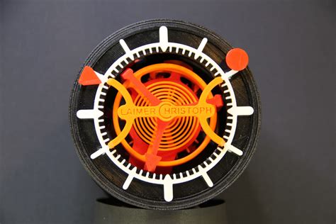 3d printed tourbillon winding.